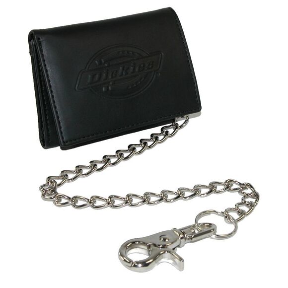 Dickies Men's Leather Trifold Chain Wallet - Picture 1 of 4
